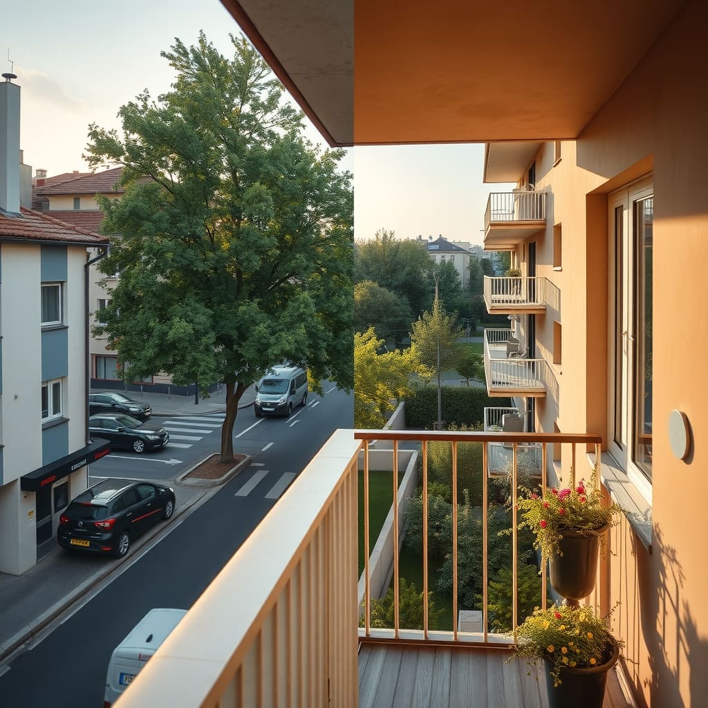 Balkon do ulice, nebo do dvora? Jak orientace rozhoduje o ceně bytu víc, než si myslíte