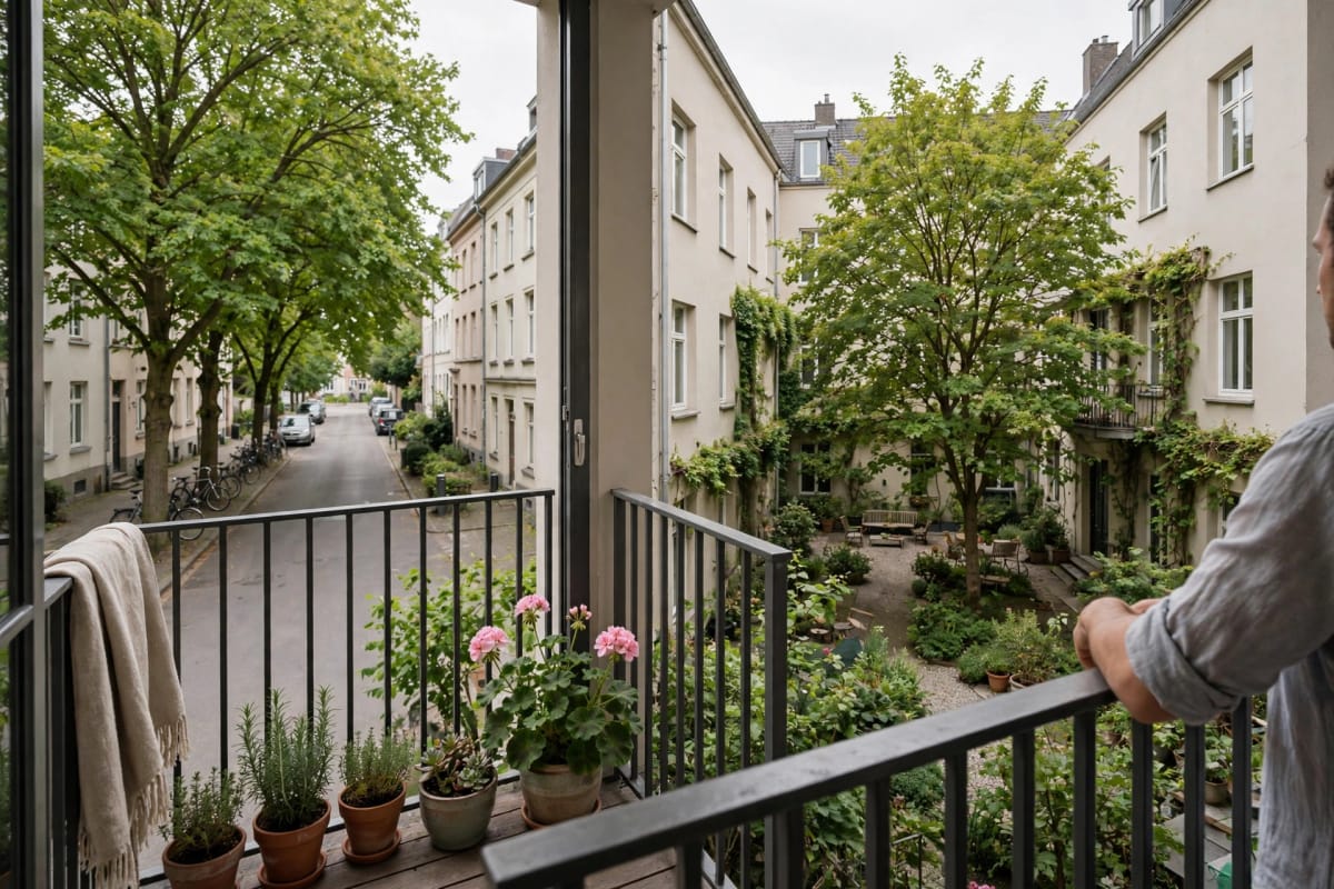 Balkon do ulice, nebo do dvora? Jak orientace rozhoduje o ceně bytu víc, než si myslíte