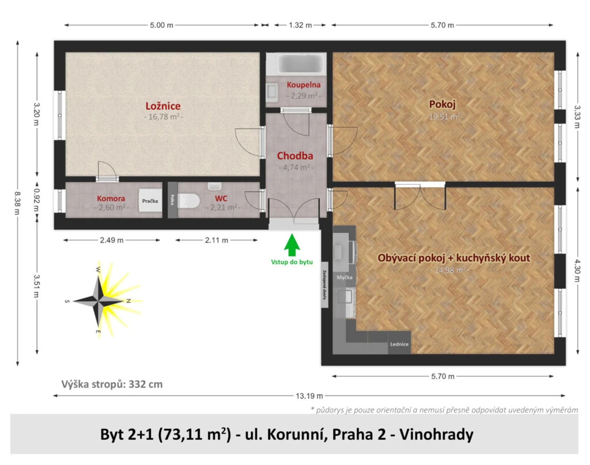 byt-vinohrady — půdorys 1