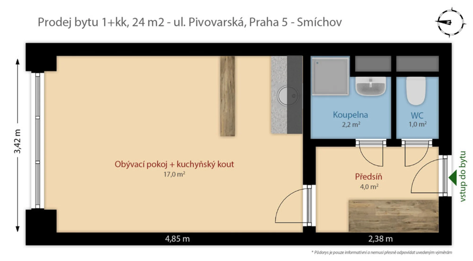 byt-pivovarska — půdorys 1