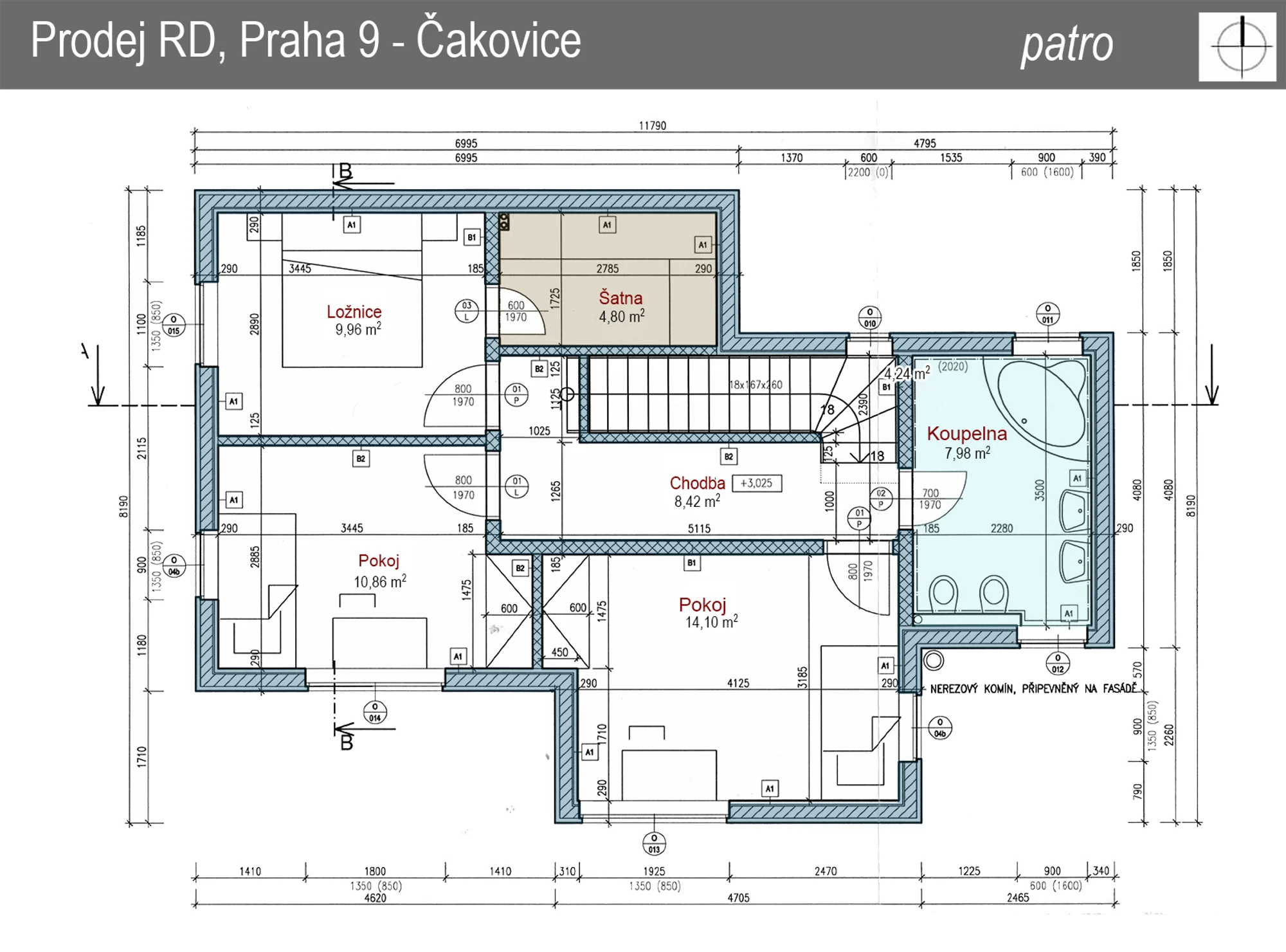 rd-cakovice — půdorys 2