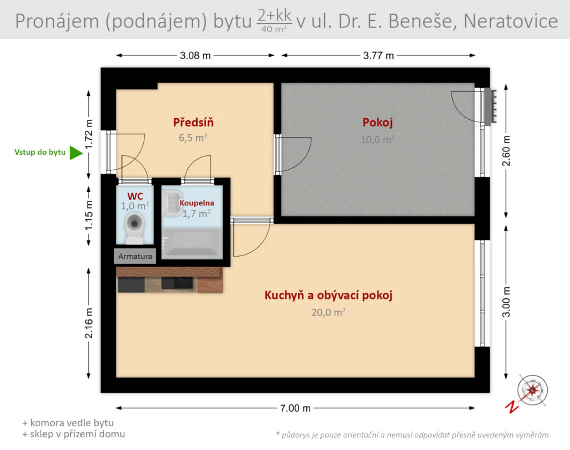byt-neratovice — půdorys 1