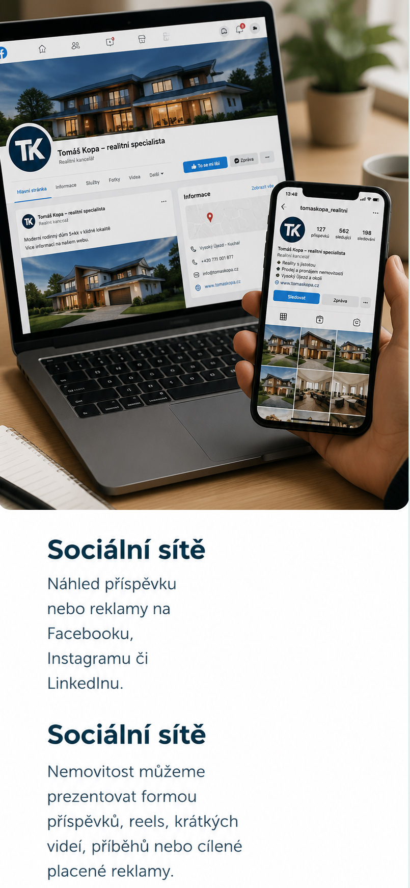 Propagace nemovitosti na sociálních sítích