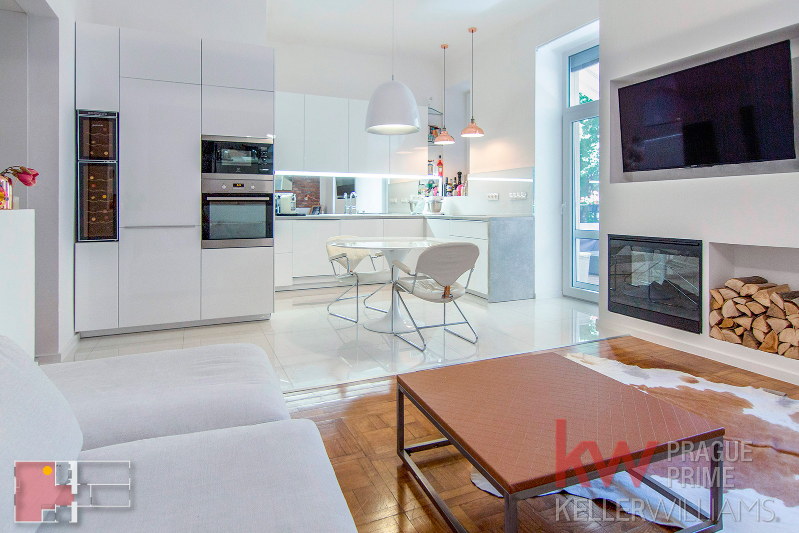 Prodej bytu, 3+kk/T/Z, OV, 61 m², Praha 8 – Libeň, ul. Novákových