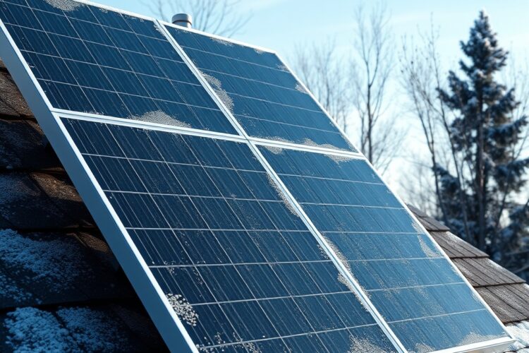 Fotovoltaika v Zimě: Jak Mráz Zvyšuje Účinnost Solárních Panelů a Co Dělat s Ledovkou?