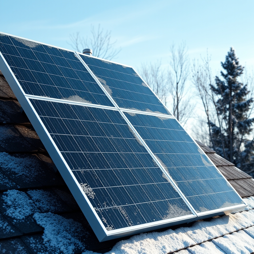 Fotovoltaika v Zimě: Jak Mráz Zvyšuje Účinnost Solárních Panelů a Co Dělat s Ledovkou?