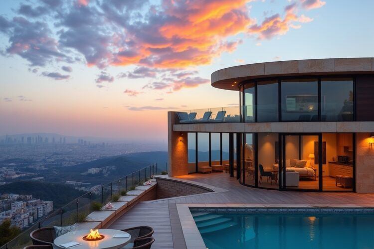 Svěží domov s bazénem: Kreativní kombinace přírody a architektury