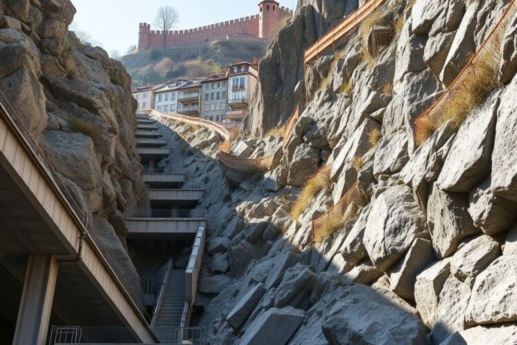 Železobetonové Konstrukce a Kotvení: Klíč k Bezpečnosti Strmých Svahů v Moderní Urbanistice