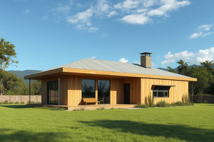 Ekonomické bydlení uprostřed přírody: Funkční a ekologický dům v Rio Grande do Sul