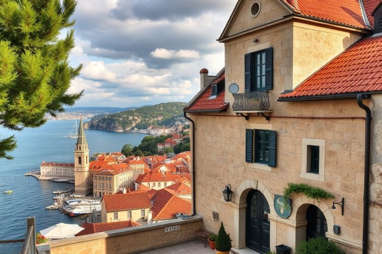 Idylický dům v Chorvatsku: Působivý dům z hrubě tesaného kamene