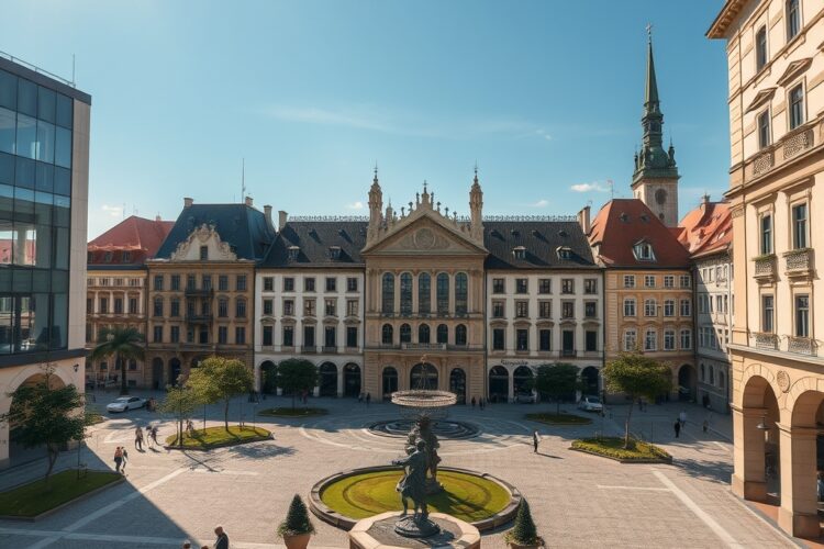 Liška, která přelstila tmu: Unikátní zasklení dvora v centru Prahy