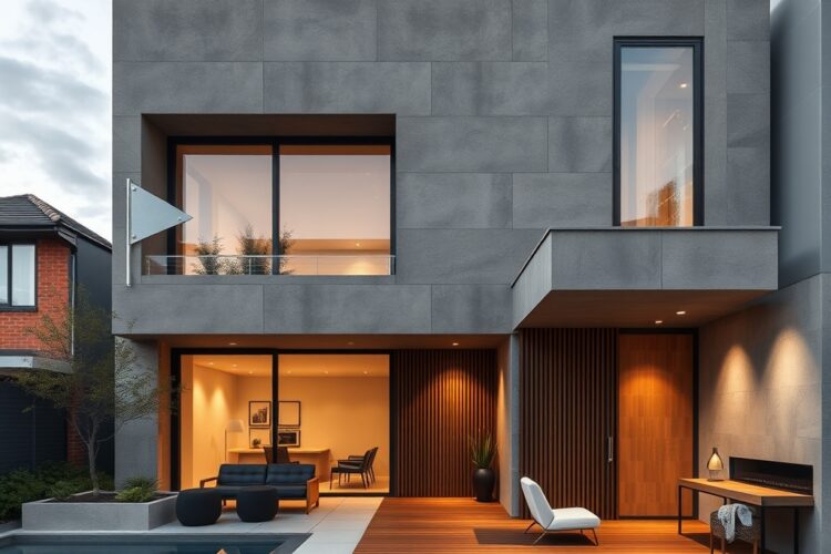 Nadčasová rezidence v Melbourne: minimalistická forma a čistý styl