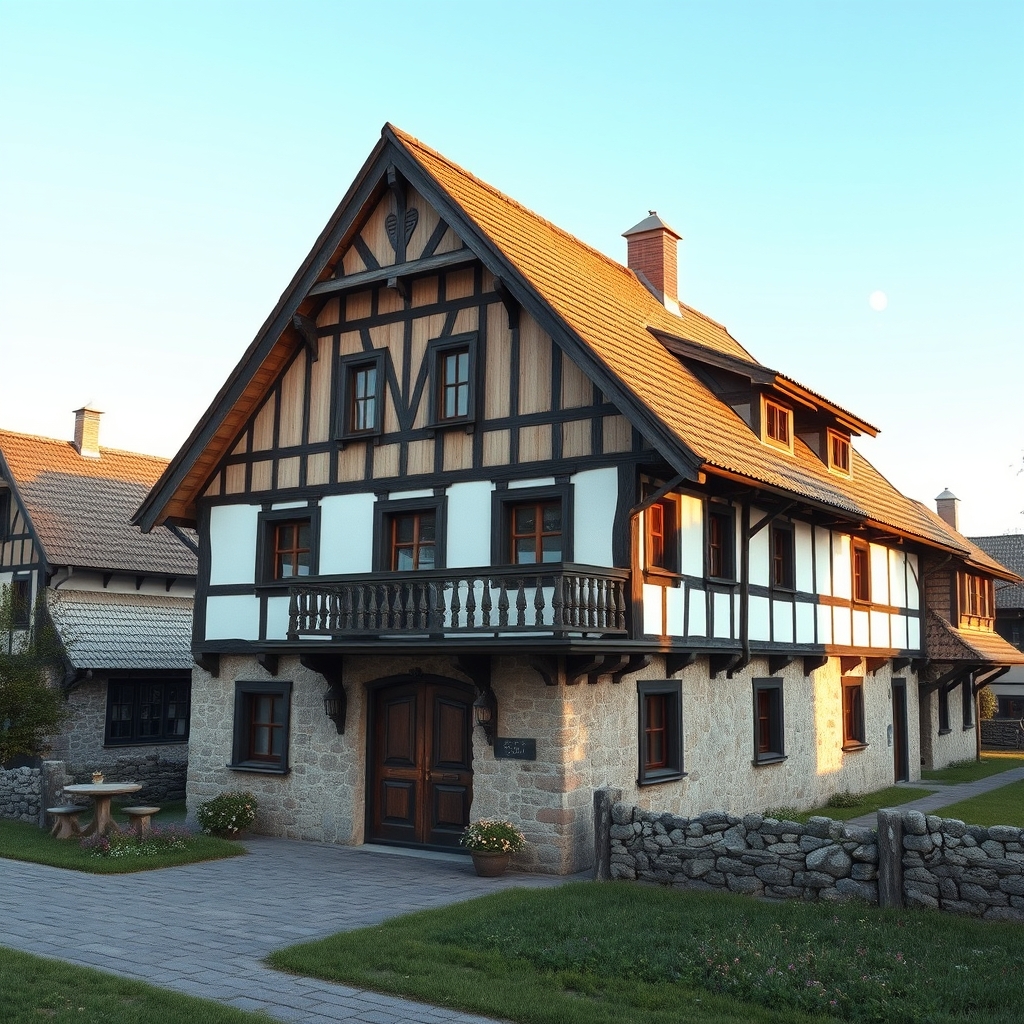 Nadčasový dřevěný dům postavený tradiční technikou: Přístup k harmonii s přírodou