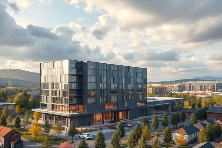 Rozvoj firemního areálu v Rožnově pod Radhoštěm – Nová přístavba mění tvář města