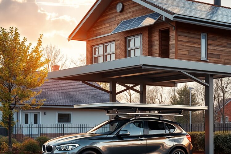 Solární carport: Přírodní zdroj energie pro vaše auto a dům