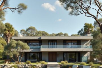 Udržitelný dům z betonu a cypřišového dřeva: Inspirace pro zelený bydlení