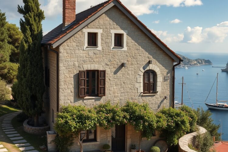 Idylický dům v Chorvatsku: Úchvatný pohled na přístav Vis