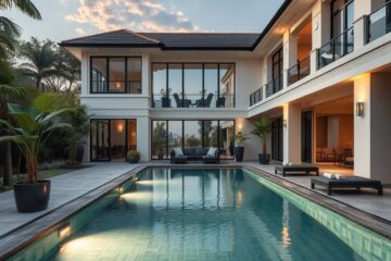 Luxusní dům s bazénem v Singapuru