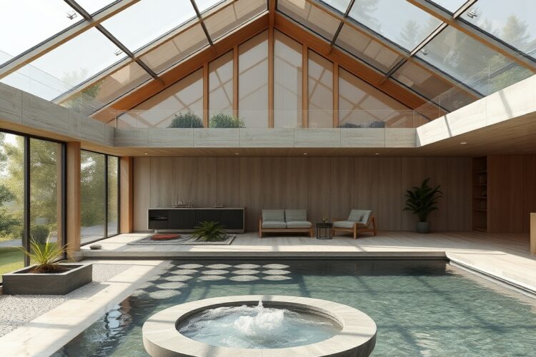 Svěží domov s bazénem: Příjemné bydlení úzce propojené s přírodou