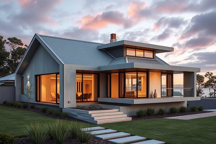 Udržitelný dům z betonu a cypřišového dřeva: Inspirace pro ekologickou architekturu