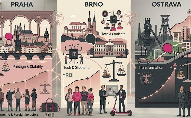 Kam investovat do nemovitostí v České republice? Praha, Brno nebo Ostrava? Kde v ČR se vyplatí investovat do nemovitostí?
