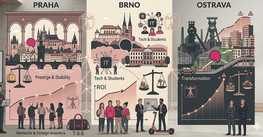 Kam investovat do nemovitostí v České republice? Praha, Brno nebo Ostrava? Kde v ČR se vyplatí investovat do nemovitostí?